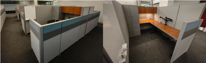 Repurposed office furniture